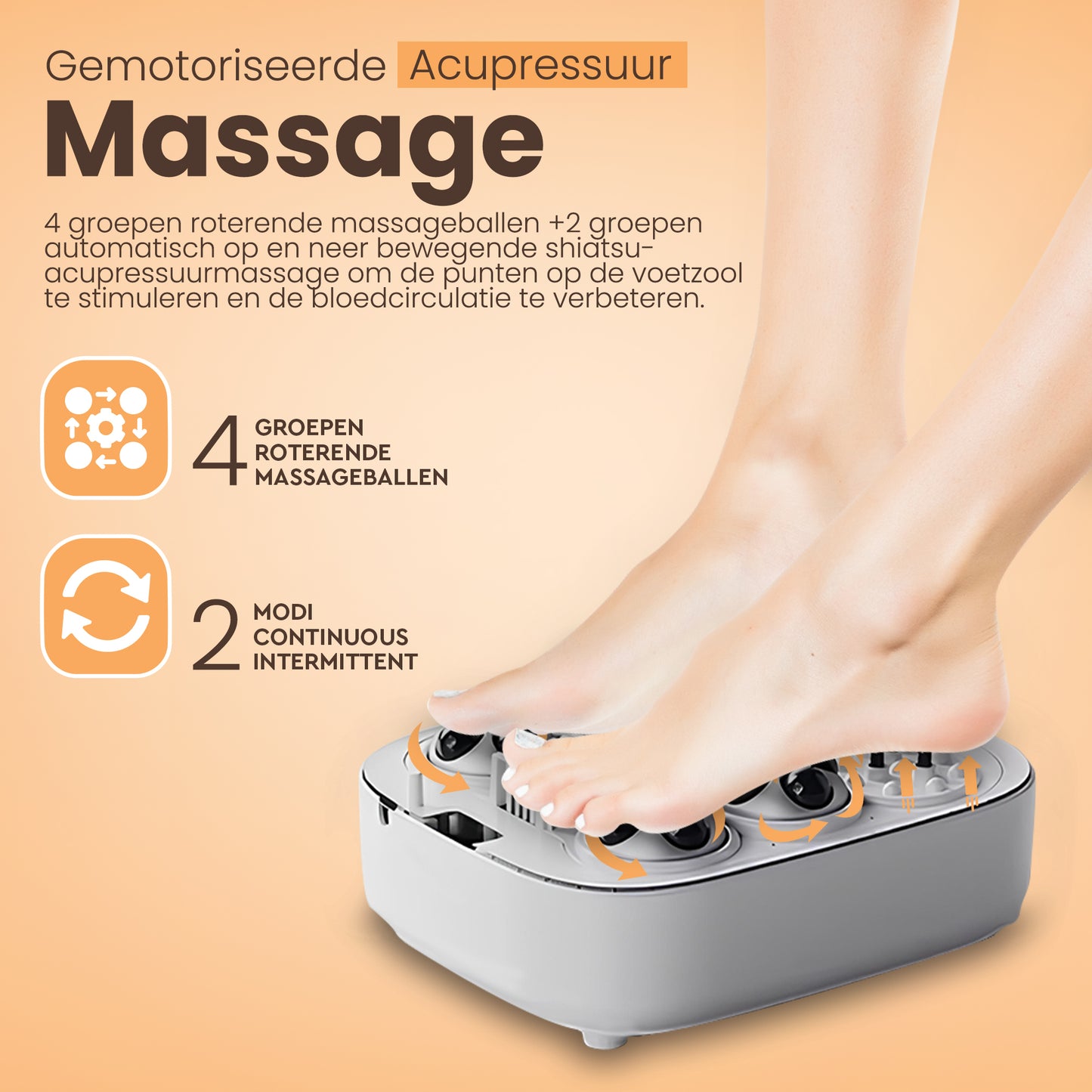 Aqua Deluxe® Automatische Voetenbad Massage - Voetmassage Apparaat - Voetenbaden Met Massage - Inklapbaar - Verwarming tot 48°C - zwart