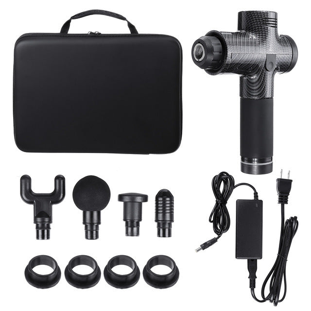 Massage Gun Professioneel PRO - Massage Pistool Inclusief Koffer en6 Opzetstukken - Krachtig en Draadloos