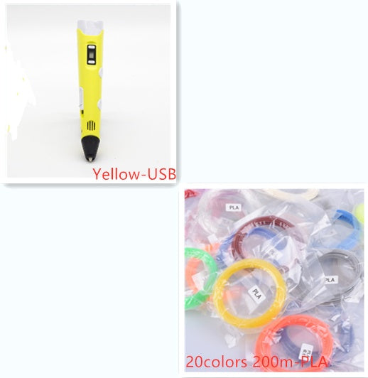 3D Printpen - Tweede Generatie Graffiti Pen voor Kinderen | Creatieve 3D Stereoscopische Schilder- en Tekenpen