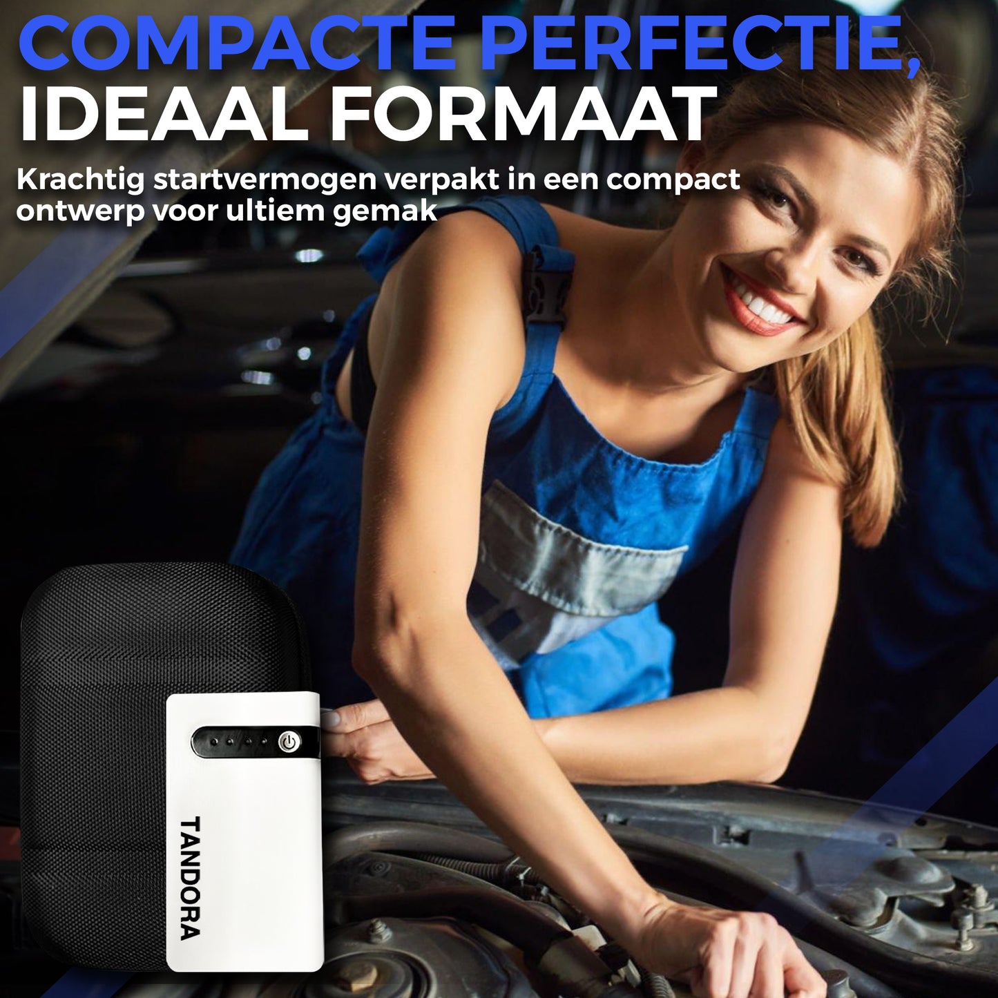 Tandora Jumpstarter voor auto 12K mAh