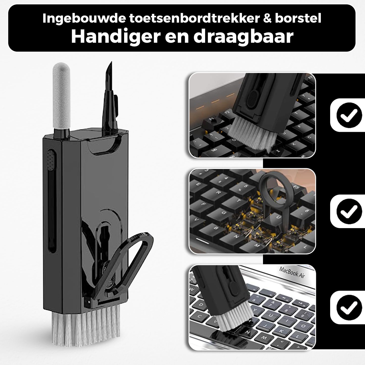 Tandora 8-in-1 Cleaning Pen - Stofreiniger Schoonmaakset
