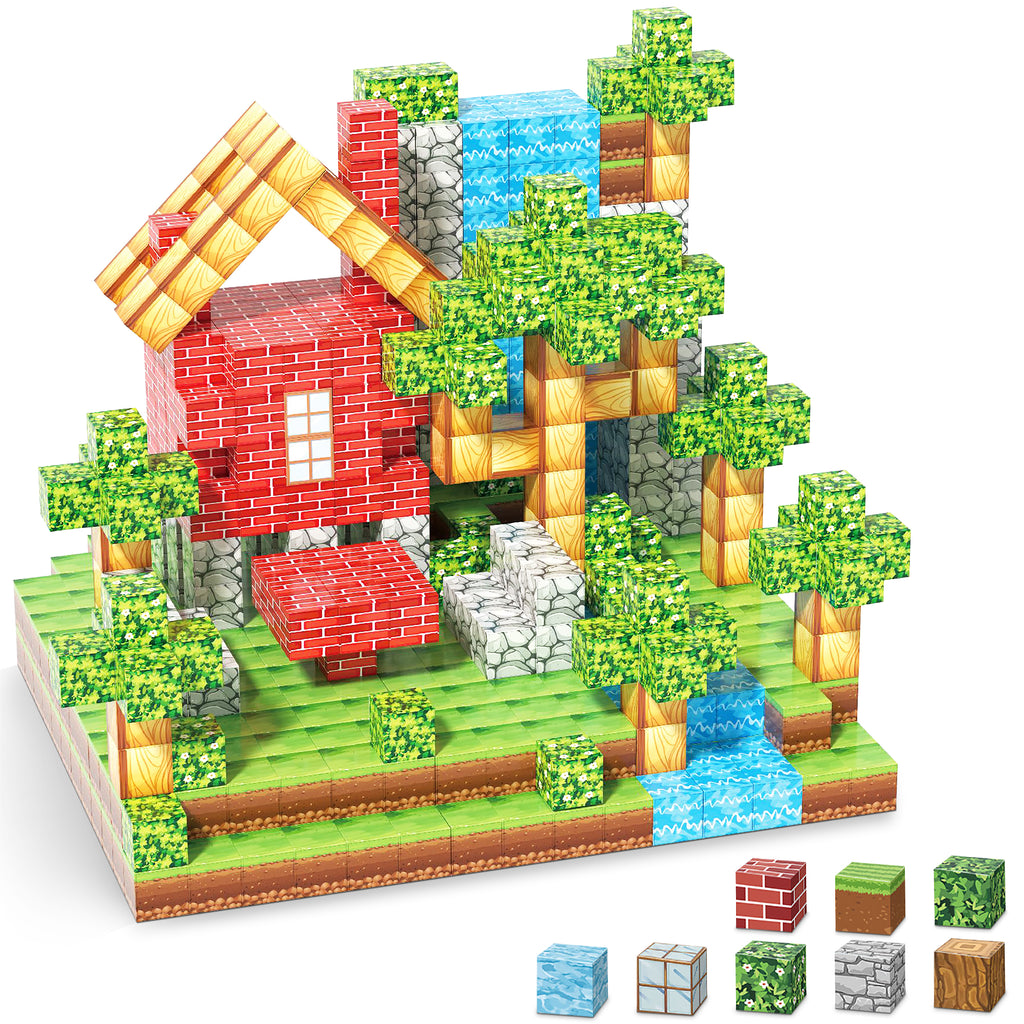 Magic Toy® - Magnetische blokken - 100 bouwstenen - Educatief Bouwspeelgoed voor Kinderen - montessori speelgoed - magneten speelgoed